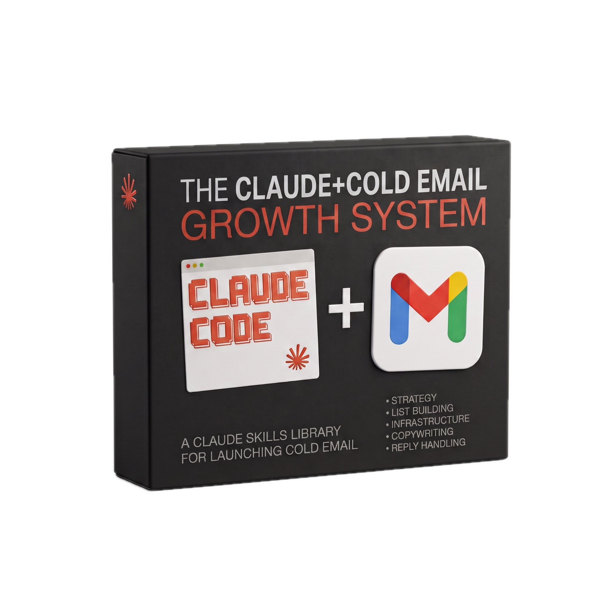 The Cold Email Revenue System: a Claude Skills library for launching cold email, covering strategy, list building, infrastructure, copywriting and reply handling.